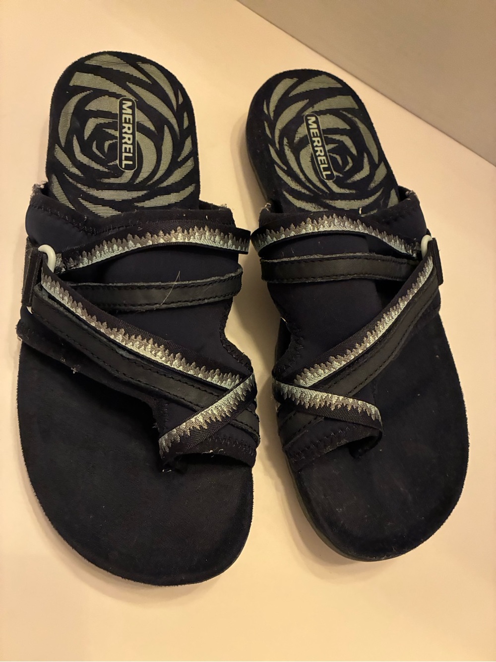 Merrell Women’s Size 8 Sport Sandals Navy Blue Gray Strappy Walking
